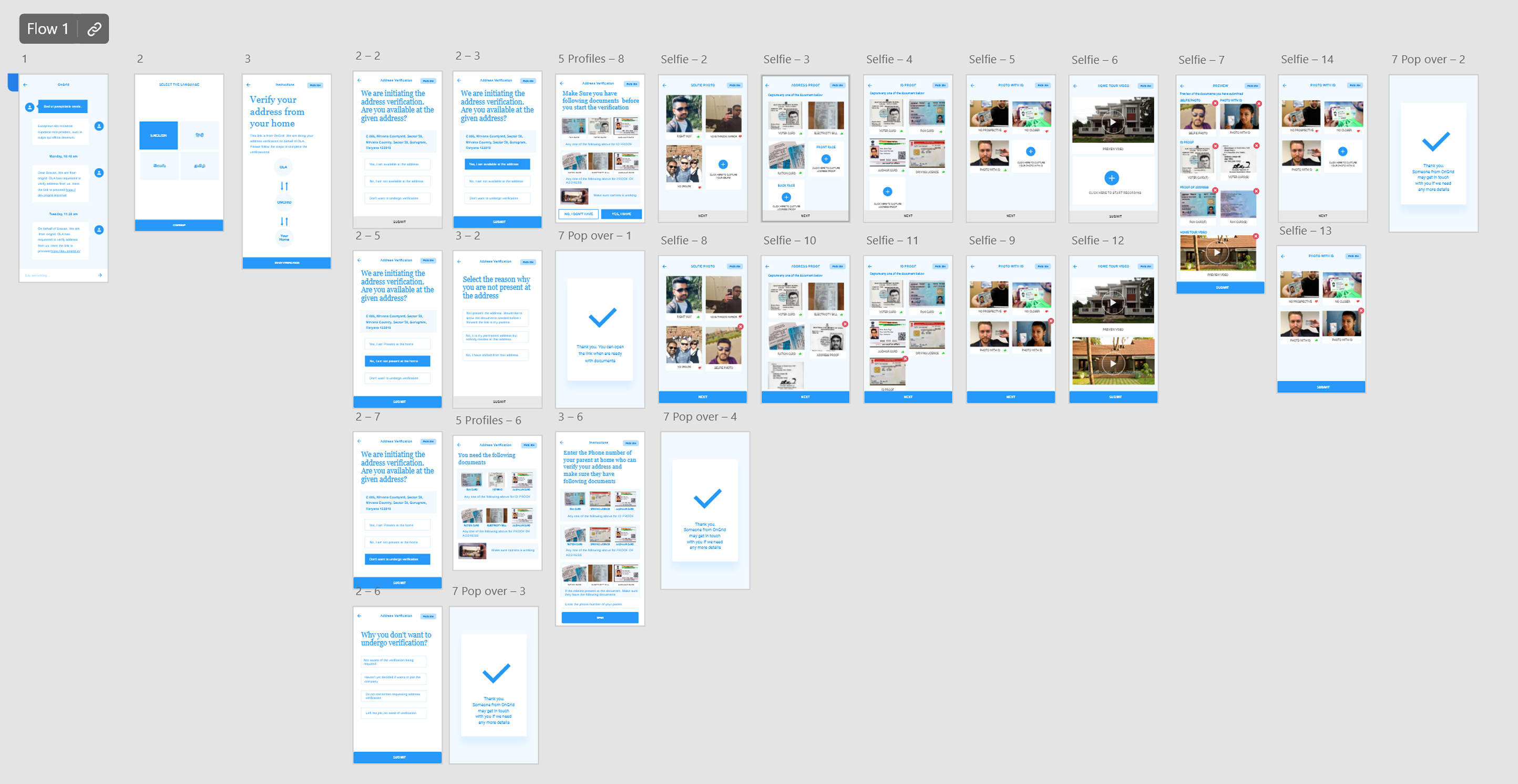 DAV wireframes