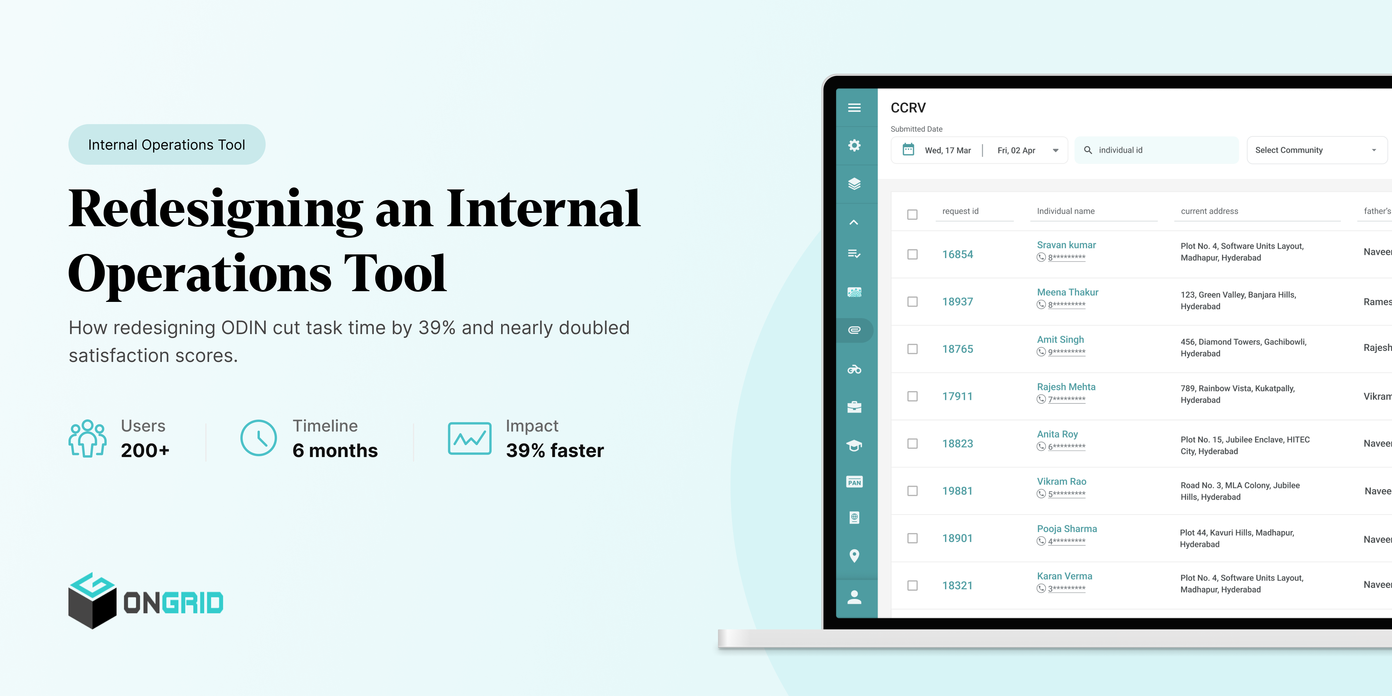 ODIN — Redesigning OnGrid's Internal Platform